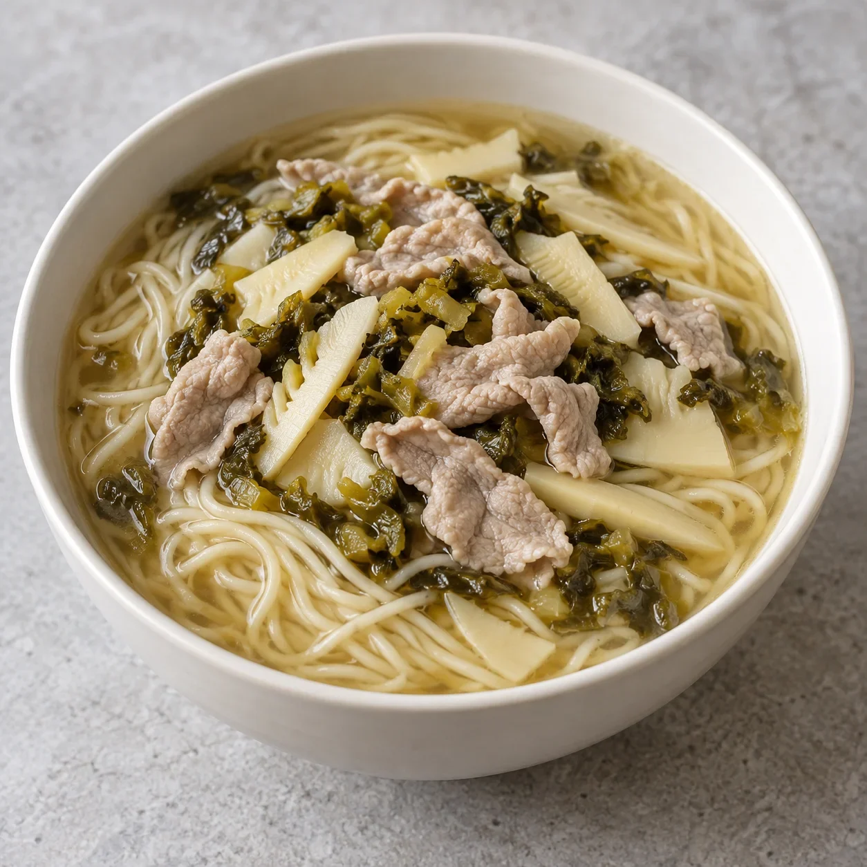 Generated guide illustration: Pian er chuan noodles.