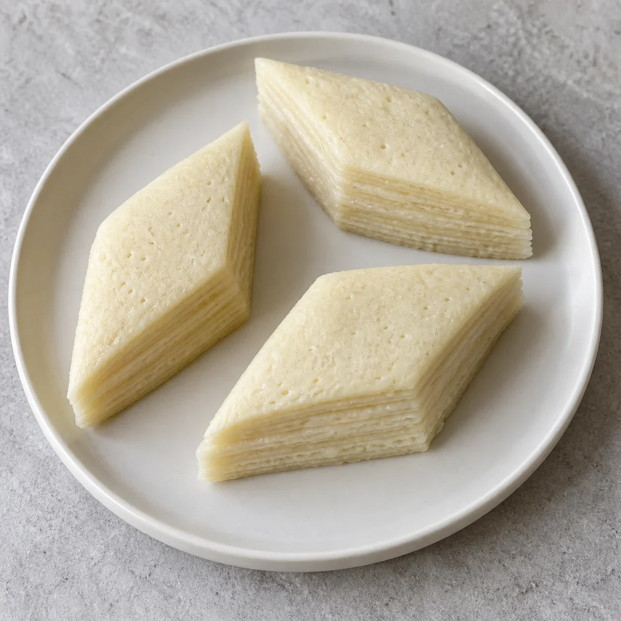 Generated guide illustration: Yangzhou thousand-layer oil cake.